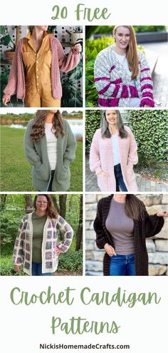 crochet cardigan patterns for women and girls