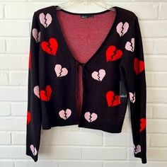 Nwt Great Condition Open To Reasonable Offers Zip Front Sweater, Cable Knit Sweater Cardigan, Fluffy Sweater, Broken Hearts, Talbots Sweater, Merino Wool Cardigan, Tie Front Cardigan, Floral Cardigan, Open Knit Cardigan