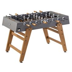 a foosball table is shown on a white background