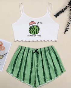 Cute Pjs Shein, Shein Pjs Set, Corset Fashion Outfits, Lazy Day Outfits