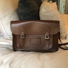 Bought A Few Years Ago And Only Used A Handful Of Times! 12x9 Brown Leather Bag. No Major Signs Of Wear. A Few Marks On Inside Flap (As Shown In Picture), But Otherwise Like New. Company Bag, Brown Leather Bag, Cambridge Satchel, Cambridge Satchel Company, Cambridge, Leather Bag, Brown Leather, Satchel, Bag Lady