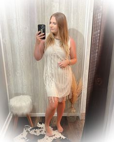 Fringe Dress Western Dress Product Details - Natural color - Super soft - Asymmetrical Fringe - Fits true to size ~ XS 0-2 ~ Small 2-4 ~ Medium 6-8 ~ Large 10-12 ~ XL 14-16 ~ XXL 18-20 Material & Care - 92% Polyester - 8% Spandex - Hand wash cold - Hang dry or lay flat to dry Casual Asymmetrical Dress For Fall Party, Beige Sleeveless Dresses For Night Out, Beige Sleeveless Dress For Night Out, Sleeveless Beige Dresses For Night Out, Spring Beige Fringe Mini Dress, Beige Asymmetrical Midi Dress For Summer, Casual Beige Sleeveless Dress For Party, Beige Sleeveless Asymmetrical Party Dress, Beige Sleeveless Asymmetrical Dress