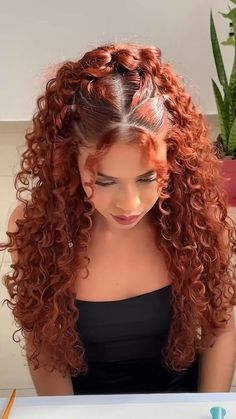 Curly Hair Dos, Κούρεμα Bob, Curly Hair Beauty, Mixed Curly Hair, Curly Hair Videos, Cute Curly Hairstyles, Fishtail Braid, Curly Hair Styles Easy