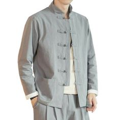 Free & Fast shipping 100% Satisfaction guarantee 30 Days Money Back 100% DELIVERED & TRACKED lowest price guranteed on all orders top quality Your Best Choice & 5 STAR SERVICE Men's Stand Collar Chinese style Long sleeve Hanfu Jacket Buttons Shirt Tops L DESCRIPTION Brand Unbranded Size M-5XL Size Type Regular Style Jacket Accents Button Chest Size 39-53 in Collar Style Stand-Up Country/Region of Manufacture China Department Men Distressed No Features Single-Breasted Fit Relaxed Garment Care Mac Single-breasted Cotton Long-sleeve Outerwear, Gray Long Sleeve Outerwear With Buttons, Fitted Cotton Blazer With Stand Collar, Single Breasted Long Sleeve Cotton Tops, Single Breasted Cotton Tops With Long Sleeves, Single-breasted Long Sleeve Cotton Tops, Single-breasted Cotton Tops With Long Sleeves, Gray Long Sleeve Blazer With Pockets, Gray Single-breasted Outerwear With Long Sleeves