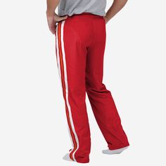 Enjoy perfection in the form of pants. Make sure you're covered in comfort and team pride on those lazy gamedays at home in these Kansas City Chiefs Gameday Ready Lounge Pants! Features All-over gameday uniform design that will have you ready to get in the game Team logo accents throughout, in case there were any doubts where your allegiances lie Team-colored side stripe accents for a little extra awesome Side pockets to hold your phone, wallet, or some championship rings Adjustable drawstring, Rings Adjustable, Championship Rings, Uniform Design, Kansas City Chiefs, Big Game, Side Stripe, Phone Wallet, Lounge Pants, Team Colors