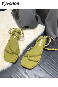 Shipping: Worldwide Express Shipping AvailableDelivery time: 7-15Days Fast ShippingReturns: Fast refund, 100% Money Back Guarantee.SPECIFICATIONSWith Platforms: NoUpper Material: PUStyle: ConciseSide Vamp Type: OpenSandal Type: GLADIATORPattern Type: SolidOutsole Material: RubberOrigin: Mainland ChinaOccasion: CasualModel Number: 223Lining Material: PUItem Type: SandalsInsole Material: PUHeel Type: Flat withHeel Height: Low (1cm-3cm)Fit: Fits true to size, take your normal sizeFashion Element: N Casual Slides, Ankle Strap Shoes, Pu Heels, Summer Inspiration, Strap Shoes, Women Sandals, Up Shoes, Sandal Fashion, White Shoes