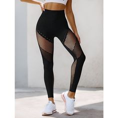 Take your workout to the next level with our Seamless High Waist Hip-Raise Skinny Yoga Pants, designed to provide both style and functionality. These workout pants feature a sleek, body-hugging fit that accentuates your curves while offering maximum comfort and performance. The unique mesh hollow-out cutouts not only add a stylish, modern touch but also enhance breathability, keeping you cool during intense exercise sessions.Crafted with a seamless design, these yoga pants eliminate any discomfort from friction, ensuring smooth and easy movement throughout your workouts. The high waistband provides excellent tummy control and support, offering a flattering silhouette that stays in place no matter how active you get. The "peach hip" lift design enhances your natural shape, giving your backs Compressive Mesh Tights For Gym, Breathable Mesh Workout Tights, Athleisure Mesh Tights Breathable, Breathable Mesh Tights For Workout, Breathable Mesh Athleisure Tights, Breathable Mesh Tights For Athleisure, High Stretch Seamless Running Leggings, Compression Mesh Yoga Pants For Gym, High Stretch Seamless Yoga Pants For Running