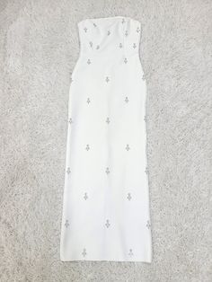 Elegant Luxury Bodycon White Sexy High Quality Fashion Women Strapless Backless Crystal Diamond Long Long Bandage Dress, Floral Embellishment, Embellished Midi Dress, Off Shoulder Dresses, White Bodycon, Bandeau Dress, Crystal Diamond, Yes To The Dress, Prom Party Dresses