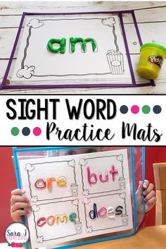 sight word practice mats are perfect for beginning and ending sounds with these fun sight words