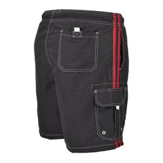 Rick's Cafe swim trunks by Falcon Bay are great swim shorts just in time for spring break. 100% water repellent micro polyester with a mesh lining and key pocket. Lots of pockets with 2 cargo pockets, 2 side entry pockets and a back pocket. Comfortable drawstring closure waist. Great colors of black and navy. Black Short Swim Trunks For Water Sports, Black Short Swim Trunks For Outdoor Activities, Black Short Swim Trunks For Swimwear, Black Swim Trunks With Pockets For Outdoor Activities, Black Moisture-wicking Swim Trunks For Outdoor Activities, Moisture-wicking Black Swim Trunks For Outdoor Activities, Summer Swim Trunks With Side Pockets For Outdoor, Functional Black Swim Trunks For Outdoor Activities, Black Nylon Swim Trunks For Outdoor Activities