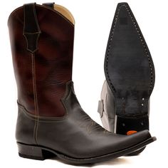 There's nothing like a real pair of Mexican Cowboy Boots. The way they smell when you first get them, the smooth patina the worn leather shines, and best of all how only your foot fits in what seems to be the perfect fitting boot. Shaft Height: 11.02 in. Heel Height: 1.18 in. Western Chelsea Boots With Snip Toe And Leather Lining, Western Chelsea Boots With Leather Sole And Plain Toe, Rugged Chelsea Boots With Snip Toe And Leather Sole, Leather Chelsea Boots With Snip Toe, Leather Sole Plain Toe Boots For Western-themed Events, Rugged Goodyear Welted Boots With Snip Toe, Rugged Boots With Goodyear Welted Snip Toe, Western Style Brown Chelsea Boots With Rubber Sole, Western Brown Chelsea Boots With Rubber Sole