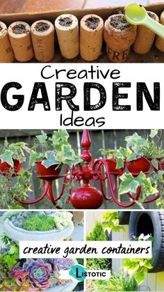 creative garden ideas that are easy to make and great for anyone who wants to use them