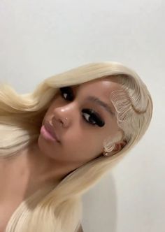 Creative Frontal Wig Hairstyles, No Part Flip Over Wig, Two Braids Curly Hair Wig, 613 On Black Women, Blonde Wig On Light Skin, Hairstyles For Short Silk Pressed Hair, Winter Hairstyles Black Women, Black Wig Hairstyles Black Women