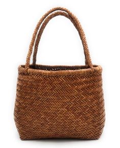 ALTICA Genuine Leather Hand Woven Triple Jump Bamboo Style Ladies Tote Bag - Tan - MOONGILAM Classic Woven Rectangular Bag, Classic Rectangular Woven Bag, Classic Rectangular Woven Bags, Triple Jump, Woven Leather Bag, Leather Artisan, Hobo Bags, Basket Bag, Genuine Leather Bags