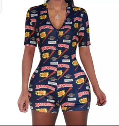 Short sleeve blue buttoned backwoods printed romper. Sizes S-XXL available Summer Pajamas Women, Jumpsuit Shorts, Short Pajamas, Bodycon Bodysuit, Casual Bodysuit, Shorts Romper, Summer Pajamas, Jumpsuit Shorts Rompers, Printed Rompers