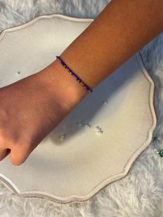 Hey!! This item is handmade and ready to go to you! Purple Seed Bead Bracelet, Preppy Purple, Pawleys Island Sc, Pawleys Island, Seed Bead Bracelet, Seed Bead Bracelets, Bead Bracelet, Seed Bead, Seed Beads