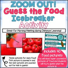 a poster with pictures of tomatoes and other things to do in the classroom for kids