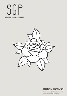 a black and white image of a flower on a gray background with the words sgp