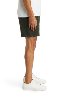 Classic and versatile, these all-activity golf shorts sport pockets for tees and other essentials plus a water-resistant finish for all-season wear. Water-resistant 100% polyester Machine wash, tumble dry Imported Sporty Golf Shorts With 4-way Stretch, Sporty Moisture-wicking Athletic Shorts For Golf, Sporty 4-way Stretch Golf Shorts, Sporty Golf Athletic Shorts With Built-in Shorts, Sporty Golf Shorts With Built-in Shorts, Sporty Athletic Shorts For Golf, Athleisure Golf Shorts With Moisture-wicking, Athleisure Moisture-wicking Golf Shorts, Moisture-wicking Athleisure Shorts For Golf