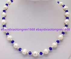 Store Categories Store Categories Other 9-10mm White Freshwater Pearl & Blue Crystal Rondelle Beads Necklace 18 Inch Product Description Item Description: Size : 9-10mm Quantity:  1 Pcs Length: 18" Condition: New If you want to buy more , please contact us . Thanks ! &&&&: Sale the items does not include box.   Payment We accept only PayPal payment. A non-payment dispute will be opened if full payment is not received after 14 days of auction. Delivery details Item will be shipped within one work Blue Crystal Beaded Necklace, Bead Necklaces, Stone Beaded Necklace, Pearl Necklaces, White Freshwater Pearl, Paypal Payment, Gem Stone, Beads Necklace, Blue Crystals