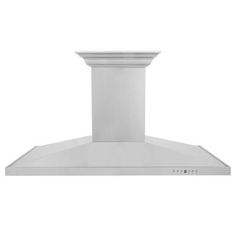 a white stove top oven hood on a white background