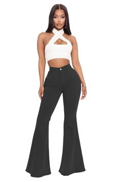 aakip™- Lift Jeans – aakip.com Black Bell Bottom Jeans, Black Bell Bottom, White Flared Jeans, Jeans Woman, White Flares, Streetwear Jeans, Middle Age Fashion, Bottom Jeans, Denim Pants Women