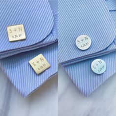 "Personalize this name cufflinks with your name or order a special gift for your loved one. Custom cufflinks are a great gift for any occasion. GIFT BOX1 IS FREE, ITS PRICE INCLUDED İN THE PRICE. IF YOU WANT GIFT BOX2 PLEASE GO TO THE LINK AT BELOW. https://www.etsy.com/listing/856739205/wooden-gift-box?ref=shop_home_active_2 THE PRICE is A PAIR OF CUFFLINKS. PLEASE SELECT THE FONT TYPE YOU WANT Metal: 925 ag Sterling silver with over gold plated, pink gold plated, rhodium plated. Option 1: Send Husband Wedding Gift, Wedding Cufflinks Groomsmen, Wedding Gift For Groom, Groomsmen Style, Wedding Cufflinks Groom, Skull Cufflinks, Gift For Groom, Monogrammed Cufflinks, Initial Cufflinks