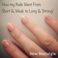 I'm so sad I don't have a 'before' picture to show you of my short, peeling & weak nails.  They were a mess just a little over 3 weeks ago, but then I started taking Biotin supplements, an... Better Nails, How To Make You Nails Stronger, How To Make My Nails Stronger, How To Have Stronger Nails, How To Make Weak Nails Stronger, How To Get Long Nails, Rubbing Nails Together Stimayes Hair Growth, Grow Long Nails, Peeling Nails