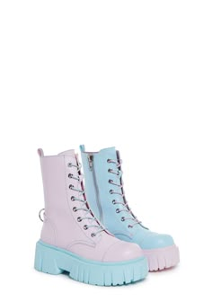 Pastel Street Style, High-top Platform Boots With Zipper For Spring, Spring High-top Combat Boots With Zipper Closure, Lace-up Platform Boots With Zipper For Spring, Streetwear Lace-up Platform Boots With Zipper, Streetwear Lace-up Platform Boots With Zipper Closure, Trendy Lace-up Boots With Zipper For Streetwear, Trendy Lace-up Boots With Zipper Closure For Streetwear, Lace-up Platform Boots With Zipper For Streetwear