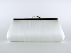 Silk Clutch wedding clutch wedding bag bridesmaid by EllenVintage Elegant White Evening Bag For Wedding, White Elegant Wedding Evening Bag, Elegant White Wedding Evening Bag, Elegant White Evening Bag, Elegant White Clutch For Events, Formal White Clutch Evening Bag, Elegant Clutch For Wedding, Elegant White Evening Bag For Wedding Guest, Elegant White Clutch For Formal Occasions