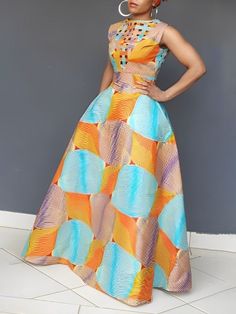 Buy Inexpensive Dresses at Stylewe online store, SPU: 1PDR6ID77D, Color: As Picture, Theme:Summer, Elasticity:Micro-Elasticity. High Low Traditional Dress, Plus Size African Dresses, Jamaica Fashion, Indian Inspired Fashion, Sunshine Weather, Colourful Dress, Inexpensive Dresses, Flowy Summer Dresses, Chic Maxi Dresses