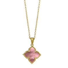 Adornia 14k Gold Plated Pink Mother-Of-Pearl Quatrefoil Necklace New With Tags 14k Yellow Gold Plated Brass Lobster Lock 16mm X 16mm Pendant 16-18" Adjustable Chain Clover Flower Elegant Pink Necklace, Elegant Pink Gold Necklace With Flower Pendant, Elegant Pink Gold Flower Pendant Necklace, Elegant Pink Mother Of Pearl Necklace, Luxury Pink Necklace With Pearl Pendant, Classic Pink Pendant Necklace, Luxury Pink Necklace For Gift, Elegant Pink Necklace For Formal Occasions, Elegant Pink Necklace For Formal Events