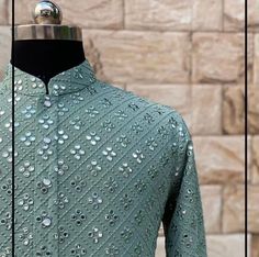 PLEASE MESSAGE ME IF YOU CAN'T CHECKOUT OR DO PAYMENT. I'LL GIVE YOU SOLUTION. I'M HERE TO HELP.  Custom Stitched Chikankari Lakhnavi Embroidered Kurta For Men With White Silk Pajama. Colors are Customizable. Custom Option:- Once You Will Place The Order I'll Send You The Measurements Chart Which You Can Fill And Send It Back To Me And I'll Make It Accordingly. Handling Time- Usually Processing time is 3-4 Days. Don't Worry. Your order will be delivered before the Delivery date you mention. Tell Kurta Pajama For Men, Pajama For Men, Chikankari Kurta, Designer Kurta, Kurta Men, Mens Kurta Designs, Mens Kurta, Indian Kurta, Kurta Pajama