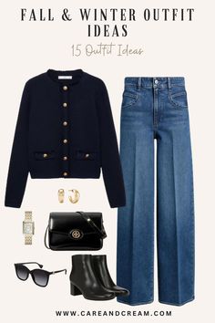 15 Cute and Cozy Fall & Winter Outfit Ideas You'll Definitely Want to Copy Blazer On Jeans For Ladies, Paris Outfit Inspo Fall, Black Lady Jacket Outfit, Winter Casual Outfit For Women Cold, Autumn In Paris Outfit, Outfit Ideas For Winter Cold Weather, Latest Winter Outfits For Women, Black Sweater Outfit Aesthetic, Black Blazer Outfit Women