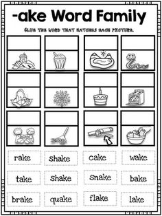 a printable worksheet with words and pictures