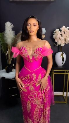 Owambe Styles, Lace Styles For Wedding, African Wedding Attire, African Bride