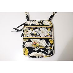 This Vera Bradley Dogwood Crossbody Hipster Shoulder Bag Handbag in Yellow, Black, and White is a stylish and functional accessory for women. The bag features a floral pattern and is made of cotton material. It has a zip and flap closure, with a crossbody strap handle in yellow color. The bag is small in size, and has a cotton lining in yellow color. The brand is Vera Bradley and the model is Dogwood. The bag is suitable for everyday use and is perfect for women who prefer a crossbody style. Vera Bradley Leopard Black & White Bag, Athletic Wear Fashion, Winter Handbags, Corporate Women, Yellow Handbag, Essential Oils For Hair, Pregnancy Safe Products, Lotion Bars, Functional Accessories