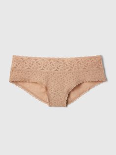 Sheer lace, minimally lined.  Elasticized lace with scalloped detail trim at waistband and leg openings.  Allover lace. Dr Wardrobe, Kira Kosarin, Scalloped Trim, Beauty Art, Sheer Lace, Low Cut, Low Rise, Gap, Trim