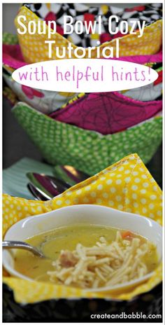 soup bowl cozy with helpful hints