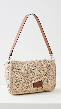 STAUD Timmy Crochet Shoulder Bag | Shopbop Luxury Leather Crochet Bag, Luxury Leather Crochet Bag With Leather Handles, Luxury Crochet Leather Bag With Leather Handles, Luxury Beige Baguette Bag With Leather Handles, Luxury Beige Baguette Bag With Adjustable Strap, Luxury Crochet Shoulder Bag With Leather Handles, Luxury Crochet Shoulder Bag With Adjustable Strap, Elegant Rectangular Flap Bag With Leather Trim, Straw Satchel Shoulder Bag With Adjustable Strap