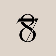 the number eight is inscribed in black on a light gray background, with an arrow