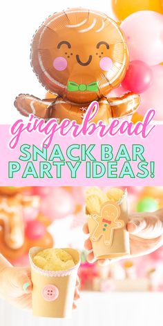 gingerbread snack bar party ideas