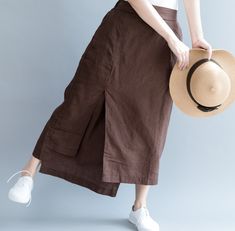 Elastic Waist Women Skirts Summer Simple Skirt,Organza fabric,soft and breathy,comfy and make you looks grace with this women Linen skirts.also could be made with any size. Material:Linen Size(CM): Waist:68cm-92cm, Front length :83 cm, Rear length: 75 cm, Hipline:120 cm Measuring Method: Click to view the measurement method Shipping: we ship worldwide the USPS takes about 10-15 days if you want a express shipping,please contact with us Payment: we accept payment by PayPal and credit card.if you Skirts Fall, Linen Skirts, Cheap Skirts, Rock Outfit, Organza Fabric, Skirt Women, Asymmetrical Skirt, Fall Skirts, Linen Skirt