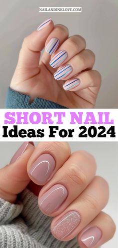 short nail ideas 2024 Cute Nails Easy Short, Best Acrylic Nails Designs Short, Short Nail Designs Pastel Colors, Nail Colour Short Nails, Gel Nail Art Designs Short Nails, Creative Nail Art For Short Nails, Classy Manicure Short Nails, Short Nails Art Colorful, Best Nail Colour For Short Nails