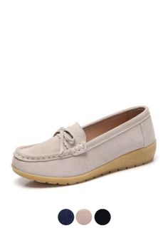 Moon - Ultra Seller Suede Flats With Round Toe, Suede Loafers With Cushioned Footbed, Suede Flats With Stitched Sole And Round Toe, Spring Flats With Suede Lining And Round Toe, Suede Platform Loafers With Round Toe, Classic Synthetic Slip-on Platform Loafers, Elegant Slip-on Synthetic Platform Loafers, Slip-on Flat Platform Loafers, Synthetic, Platform Slip-on Loafers Medium Width