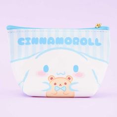 Cinnamoroll Hug Mini Pouch - Blippo Kawaii Shop Cute White Coin Purse, Cute White Coin Purse For Personal Use, White Kawaii Pouch Gift, White Kawaii Pouch As A Gift, White Kawaii Pouch For Gift, White Kawaii Pouch As Gift, Cute White Pouch Coin Purse, Cute White Coin Purse For Daily Use, Kawaii Coin Purse With Zipper