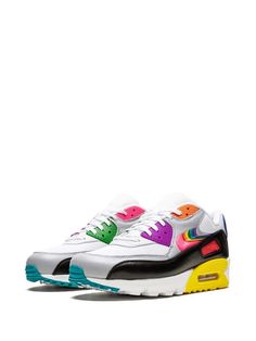 Nike Air Max 90 Sneakers Ss20 | Farfetch.com High-top Color Block Sneakers For Streetwear, Color Block High-top Sneakers For Streetwear, Color Block Lace-up Synthetic Sneakers, Multicolor Low-top Sneakers With Laces, Sporty Multicolor Custom Sneakers For Sports, Multicolor Custom Sporty Sneakers For Sports, Multicolor Sneakers With Boost Midsole For Streetwear, Multicolor Sporty Custom Sneakers For Sports, Sporty Multicolor High-top Sneakers