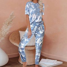 F00198011-302 Gradient Print, Home Wear, Printed Ties, Tie Dye, Pajamas, Dye, Womens Shorts, How To Wear