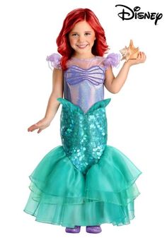 Disney The Little Mermaid Toddler Ariel Costume | Disney Costumes Toddler Ariel Costume, Ariel Costume Kids, Disney Ariel Costume, Toddler Mermaid Costumes, Mermaid Princess Dress, Ariel Costume, Toddler Costumes Girl, Halloween Costume Toddler Girl, Ariel Costumes