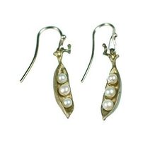 #ad Premium Quality MICHAEL MICHAUD Pea Pod Three Pearl Drop Earrings #4707B ZWP, Fashion Jewelry Watches Michael Michaud, Peas In A Pod, Pea Pods, Earring Tree, White Freshwater Pearl, Fashion Jewelry Earrings, Wire Earrings, Pearl Drop Earrings, Pearl Drop